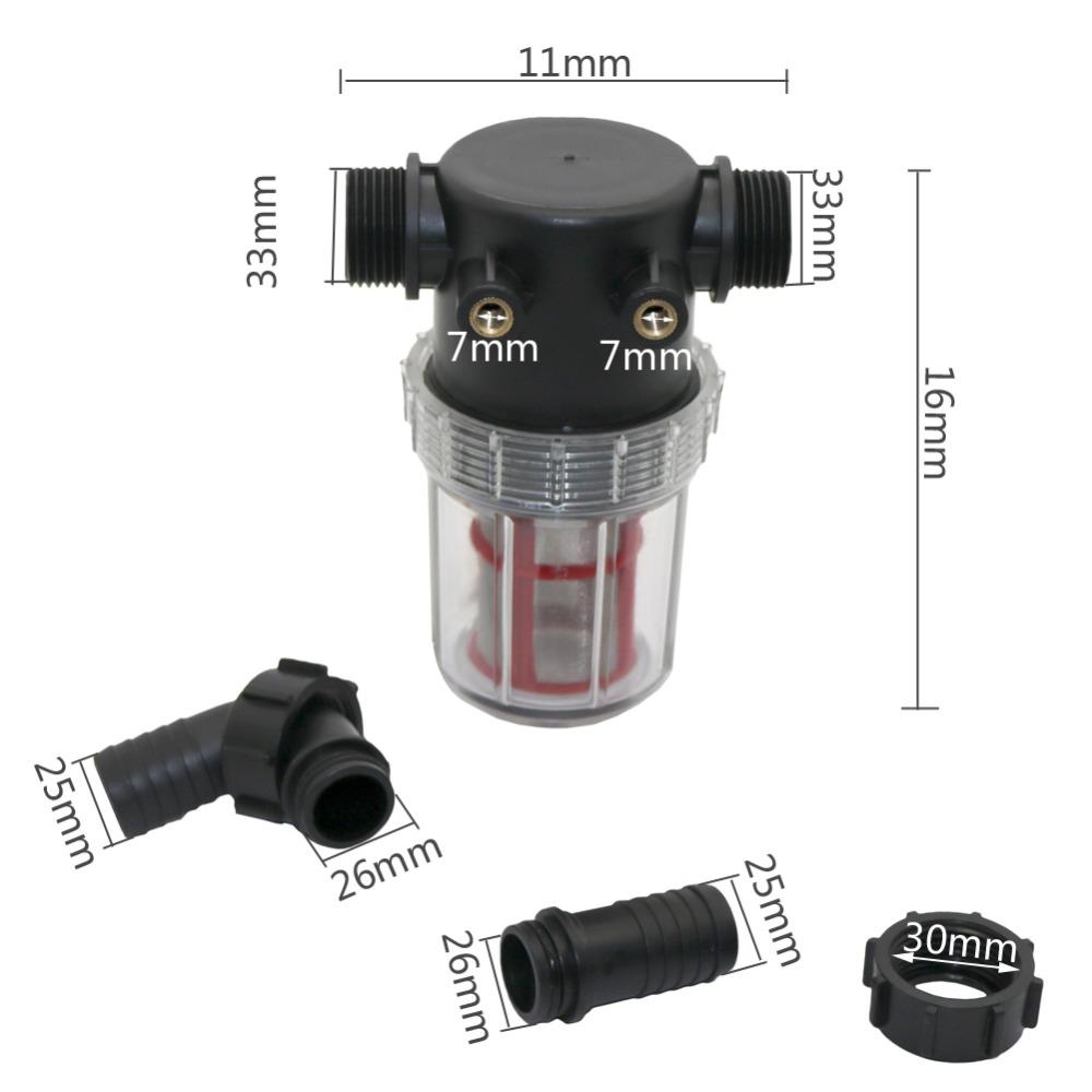 Agricultural Microns Compound Water Filter Super Clean Ultrafine Filtration Without Residue with 20mm, 25mm Barbed Interface 1Pc