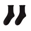 Cotton Women Ruffle Socks Comfortable JK Sock Cute Medium Tube Sock