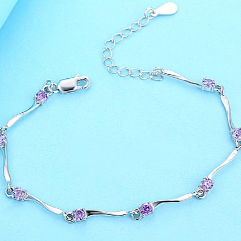 925 Silver Plated Bamboo Bracelet for Women Fashion Jewelry Trendy Accessories
