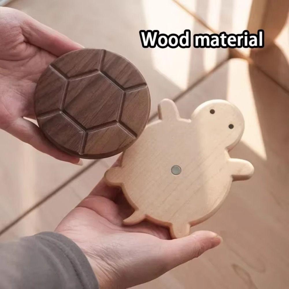 Creative Vintage Tea Coaster Cute Wooden Insulation Pad Turtle Insulation Mat Table Desktop