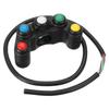 1x Plastic Black Motorcycle Bike 7/8" 22mm Handlebar Switch On Off 5 Button