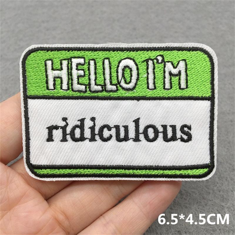 Cartoon Letter Patch Iron On Patches For Clothes Animal Embroidered Patches Funny Embroiderey Patch For Clothing Sewing Stickers