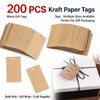 Pack Of 100 Blank Rectangular Hang Tags With Rounded Corners Paper Tags For Products And Branding Blank Kraft Paper Price Tags