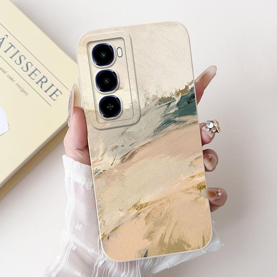 

For Itel City 100 Case Luxury Sunset Marble Painted Soft Liquid Silicone Shockproof Cover For Itel City 100 2025 City100 4G Capa Itel City 100