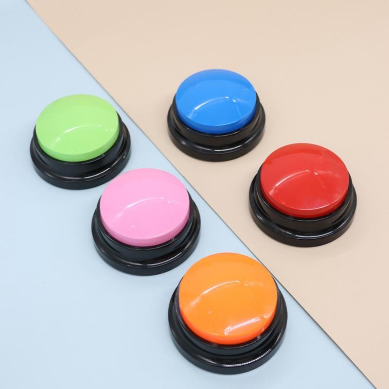 New Dog Toys Funny Dog Recordable Pet Toys Travel Talking Pet Starters Pet Speaking Buttons Portable Cute Pet Supplies