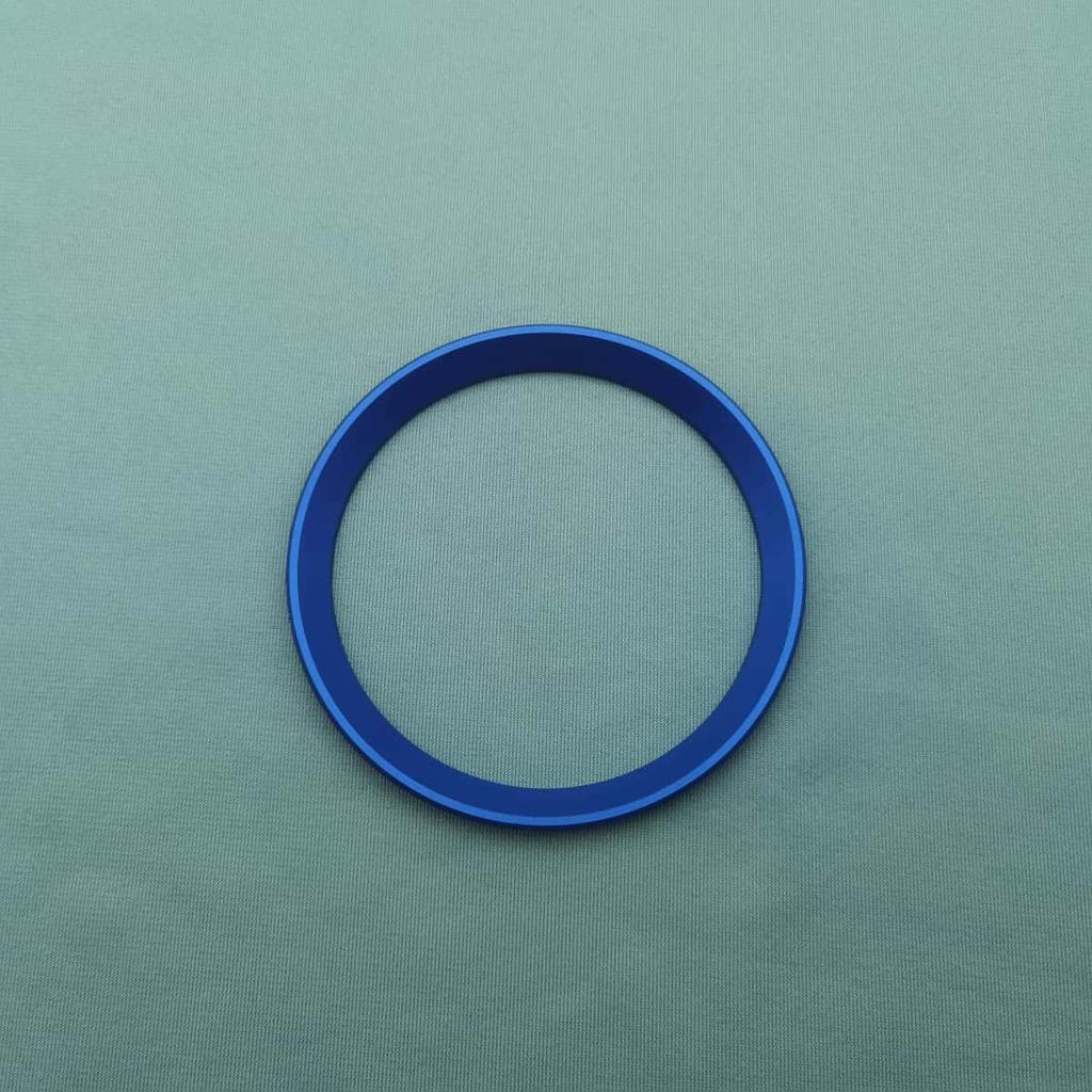 1Pc 3D Aluminum Car Steering Wheel Front Rear Black Emblem Badge Surrounding Ring Sticker for 45mm Logo/74mm Logo/82mm Logo