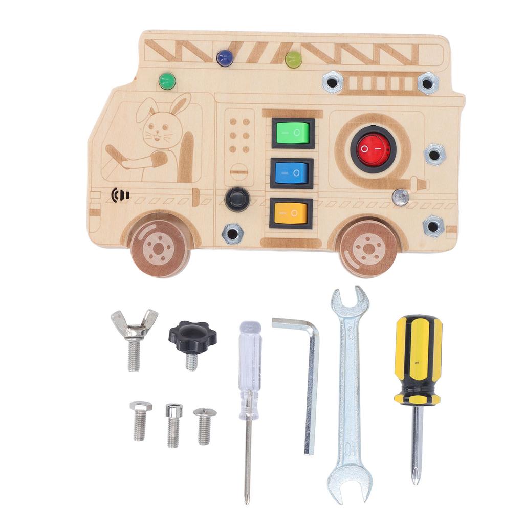 Light Up Switch Sensory Toy Simulation Learning Traffic Rules Exercise Hand Eye Coordination Early