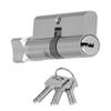 Indoor Key Cylinder AluminumIron Alloy Door Lock Core for Thickness of 3550mm Door