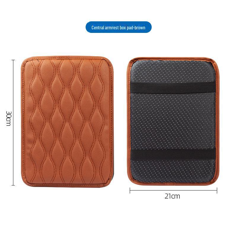 Armlehnenpolster fürs Auto – Verdicktes Armlehnenpolster aus Memory-Schaumstoffleder für die universelle Mittelkonsole, erhöhtes Ellbogenpolster