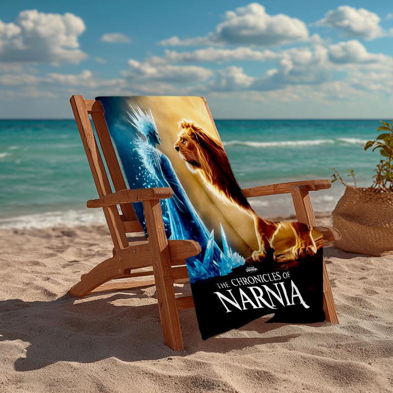 Ultra-Soft Beach Towel with The Chronicles of Narnia Theme,Ideal for Pool - Camping, Diving - Perfect Travel Essential, Vibrant Beach Towel.