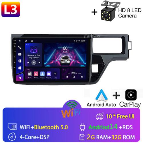 For Honda Stepwgn 5 2015 - 2021Right Hand Driver Car Radio Stereo Multimedia Player 5G GPS Navigation High-performance CPU 2din