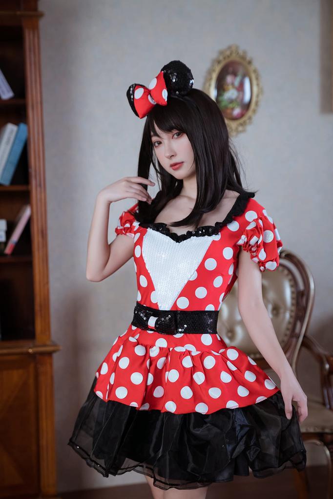 Déguisement Disney Cosplay Halloween Officiel Minnie Mouse Sinistre Rouge Minnie Taille Femme Petit Rouge 67699N