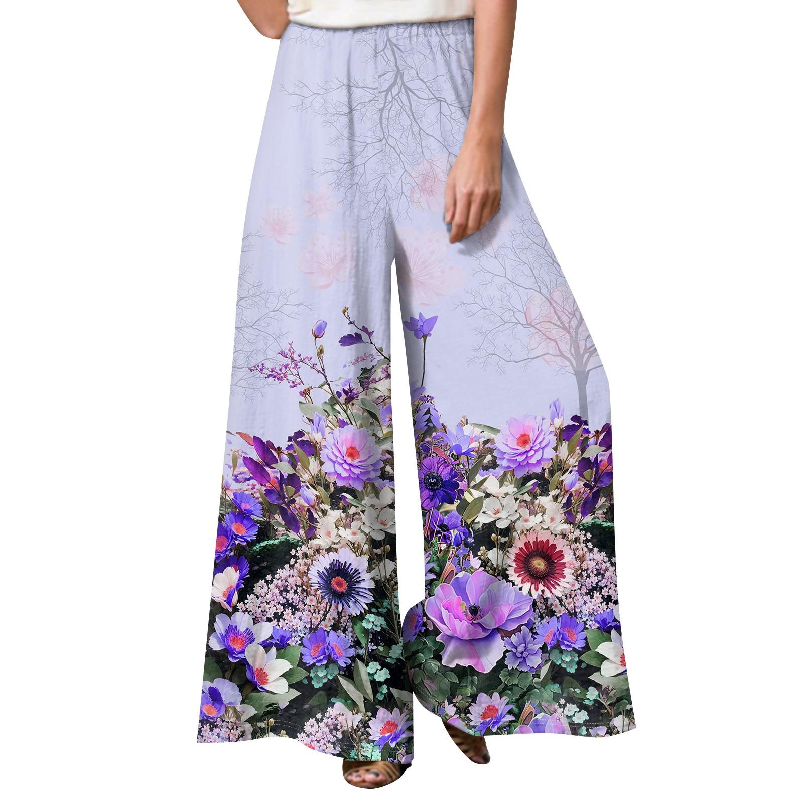 

Женские модные повседневные свободные уличные брюки с принтом и прямыми штанинами XXXXXL