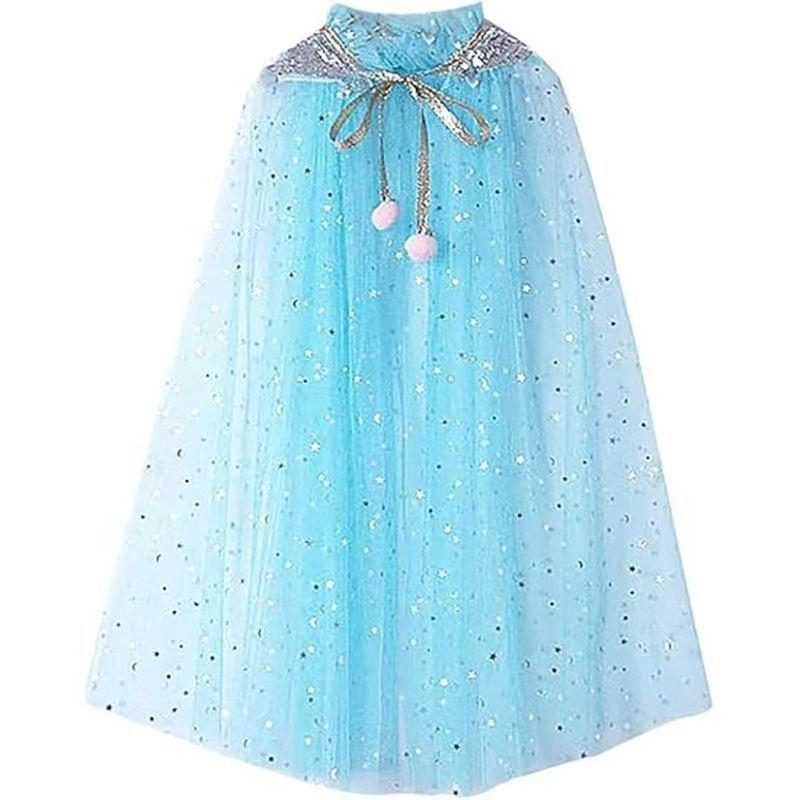 Elsa Cape Set for Kids - Halloween, Children's Day, New Year Costume & Toy Gift