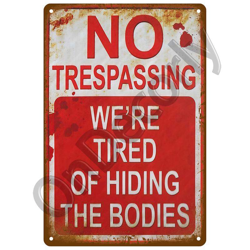 Beware Metal Signs Vintage Plaque Warning Danger Tin Signs Plate Home Wall Decor For Bar Club Man Cave Art Painting Poster Gift