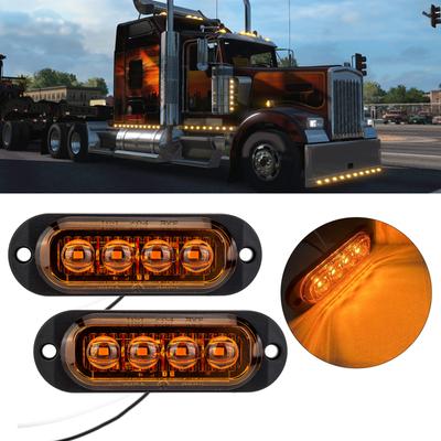 Led Trailer Light Front Rear Side Marker Light Clearance Indicator Waterproof Sealed Automobile Marker Light