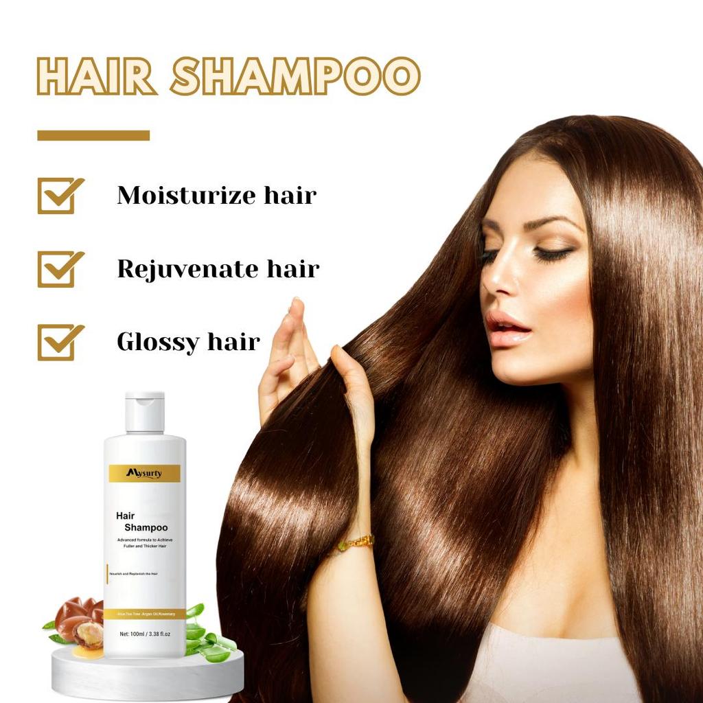 Argan, Tea tree and Rosemary base Shampoo for Thicker hair | Shampoo Repairs, Strengthens, & Nourishes All Hair Types