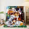 Adorable Dogs Pattern Soft Throw Blanket bedroom Blanket for Livingroom Couch lunch break Soft throw for Friend's festival Gift