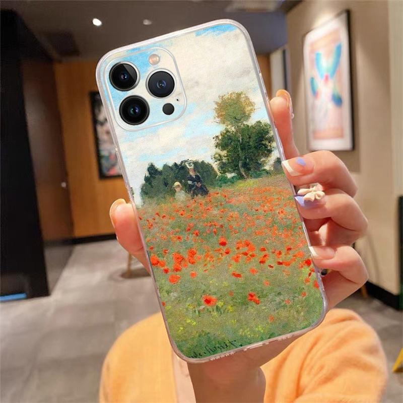 Claude Monet Painting Phone Case For iphone 17 Pro Max Air 16 15 14 13 Pro Max 15 16 Pro 15Plus
