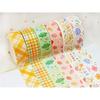 Yubbaex masking tape gold foil cute design 15mm width x 6 rolls suitable gift wrapping DIY crafts notebook decoration (small duck rolls)