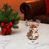 Rotating Angel Figurines Christmas Acrylic 360 Degree Ornament, Double-sided HD UV Printed Religious Theme Gifts 2D Decorative Item for Holiday