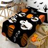 Halloween Rectangle Table Cloth Ghost Pumpkin Table Cover Cute Spooky Tablecloth for Halloween Family Dining Holiday Party Decor