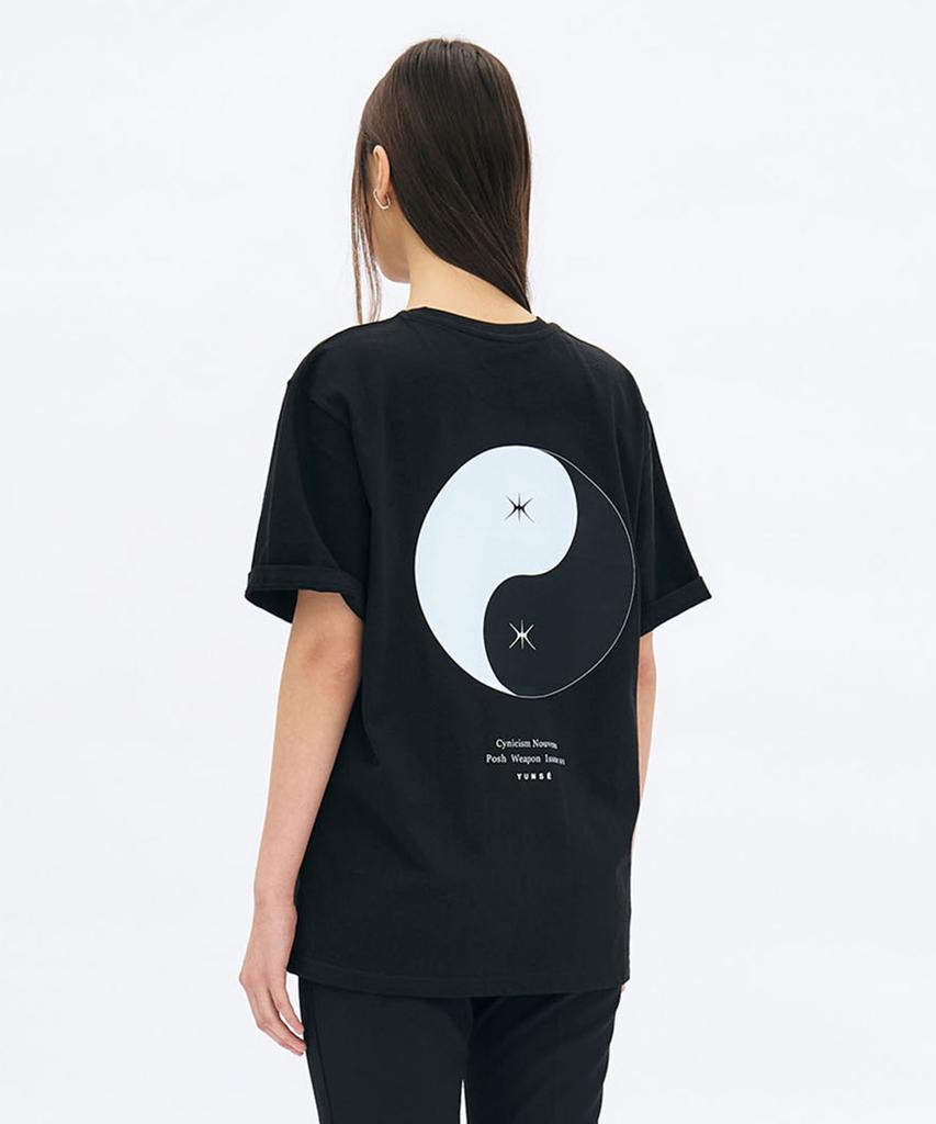 Yunse Hatch Yin Yang T-Shirt (Black)