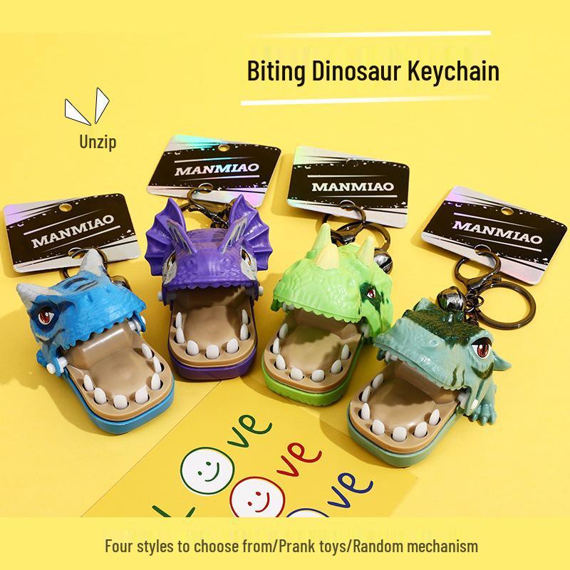 Dinosaur Toy Car Keychain and Bag Charm – A Fun Decompression Gift