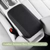For Geely EX2 Proton eMAS 5 2024-2026 Leather Armrest Box Cover Original Car Color Center Console Silicone Protective Pad
