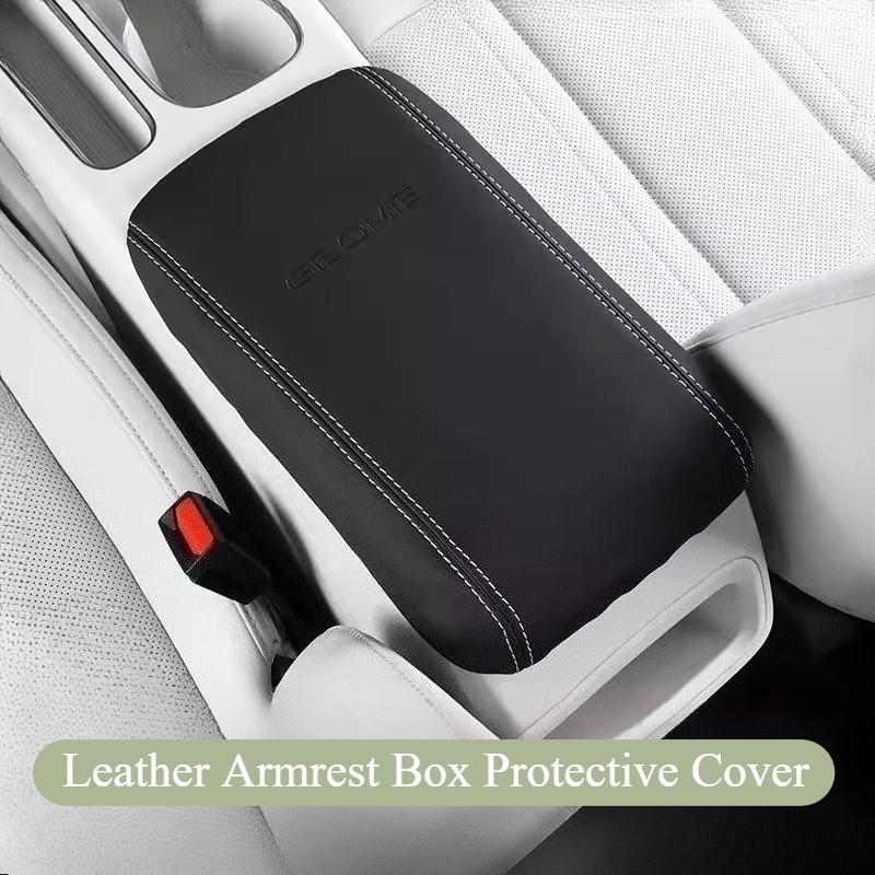 For Geely EX2 Proton eMAS 5 2024-2026 Leather Armrest Box Cover Original Car Color Center Console Silicone Protective Pad