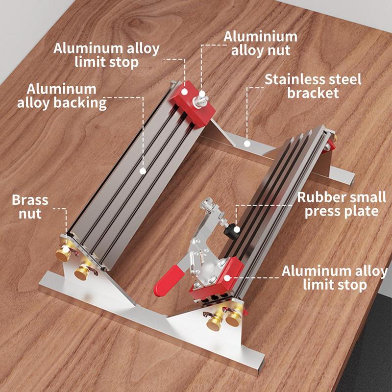 Drawer Hardware Tool Woodworking Table Saw Locator With 4 Limiters Flexible Height Setting Drawer Clamp Positioner Multi-Size