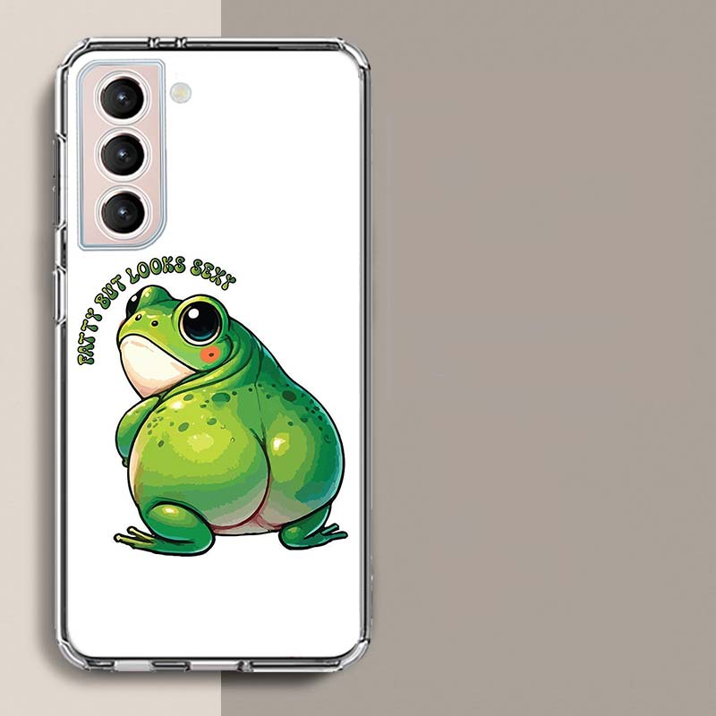 Frog Butt Phone Case For Samsung A16 A26 A36 A56 A17 A15 A25 A35 A55 A14 A24 A34 A54 A04S A05S Galaxy Note 20 10 9 8 A9 A8 A7 A6