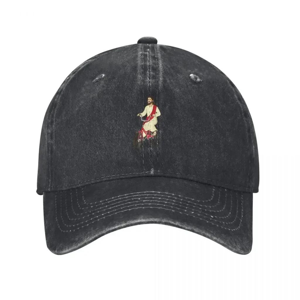 Christ on a Bike Funny Religious Lord Jesus Church Group Easter Gift Baseball Cap Custom Cap Vintage Sun Cap For Women Mens