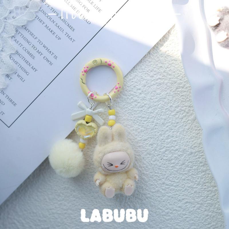 Flokking Mini Nøkkelring Vinyl Søt Baby Gående Veske Mobiltelefon Anheng Søtt Anheng