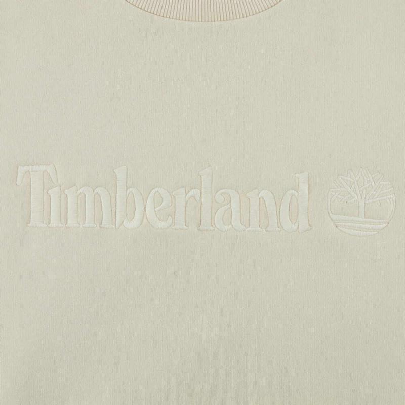 Timberland Af Embroidery Tonal Front Crew Neck Comfortable Sports Sweatshirt Men Sweatshirt Beige A695Y-EFL