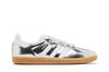 adidas Samba OG Cuero Plateado Metálico Agrietado (De las mujeres)