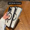 Man Luxury Plating Magnetic For Magsafe Case For iPhone 15 14 13 12 11 Pro Max 15 Plus Magnetic Wireless Charge Shockproof Cover