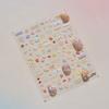 Retro  Series Scrapbook Journal Sticker Cartoon Anime Red Color Stationery Sticker DIY Decor Nail Sticker