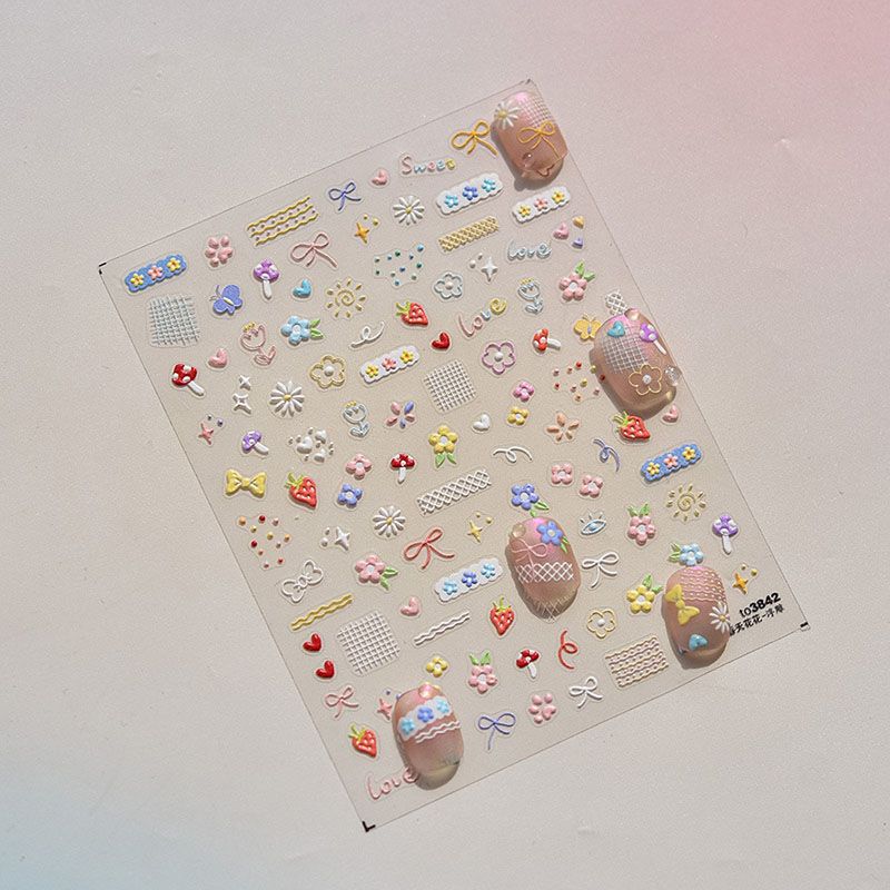 Retro Series Scrapbook Journal Sticker Cartoon Anime Red Color Stationery Sticker DIY Decor Nail Sticker