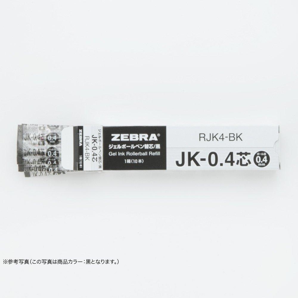 Zebra Gel Ballpoint Pen Refills, Multi-Color Multi-Function, JK-0.4 Lead, Red, 10-Pack, B-RJK4-R