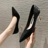 Fashion High Heels Pointed Toe Pumps Wedding Bride Shoe on Heeled Ladies Stilito Women's Shoes Korean Style Wholesale Genuine Mark Y2k