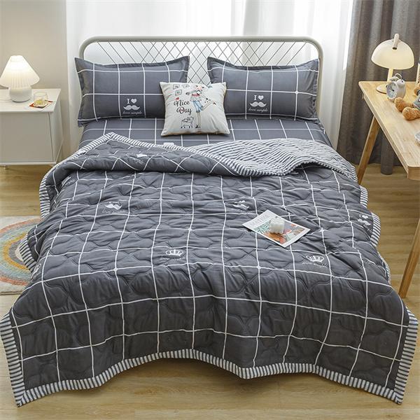 Frühling Sommer Baumwolle Decke Dünne Tröster Quilts Erwachsene Kinder König Quilt Patchwork Tagesdecke Luxus Bett Decke 200x230 cm Wohnkultur