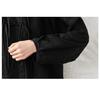 Elegant Plus Size Black Blouse for Women In Loose New Chinese Style with Long Sleeves