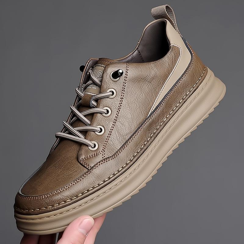 Men's Shoes Business Casual Leather Board Shoes Men's Single Shoes Trend Fashion Wedding Shoes Set