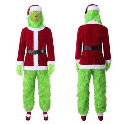 1 Set Weihnachtskostüm Enthält Oberteil Hose Hut Gürtel Handschuhe Und Schuh