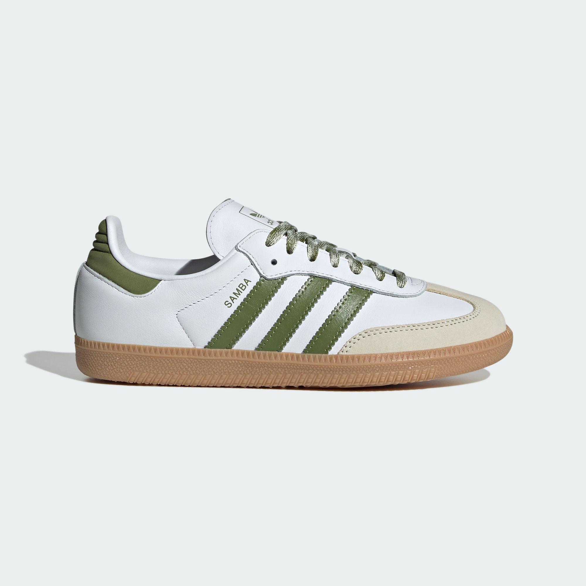 adidas Samba OG Cloud White Tech Olive Gum (Женский) 36