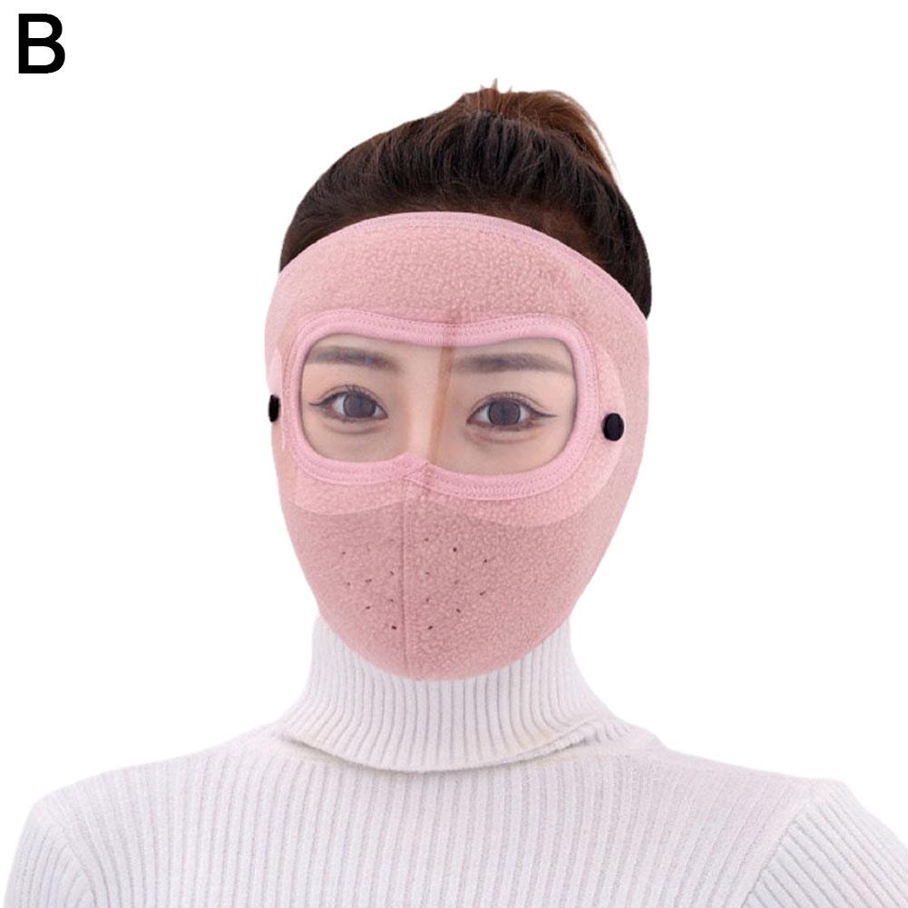 Winter Windproof Mask Thickened Warm Fleece Breathable Motorcycle Cycling Face Mask Bike Riding Sportmask Cover Goggles