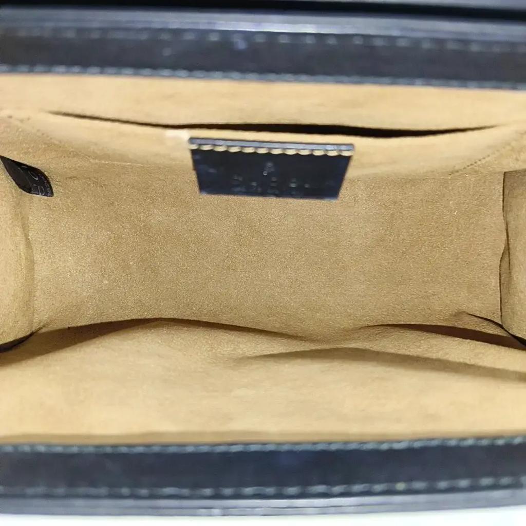 [Pre-Owned] Padlock Moonlight Treasure Box Series Metal Lock Logo Canvas And Leather Crossbody Bag Small - Very Good #1OOWI87