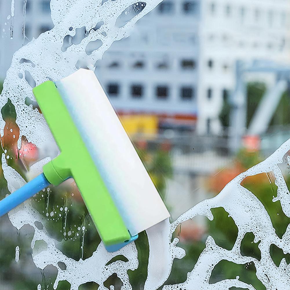 Window Squeegee Kit Window Cleaner Microfiber Scrubber Complete Glass Cleaning Set Glass Cleaning Tools for Shower Glass Mirror