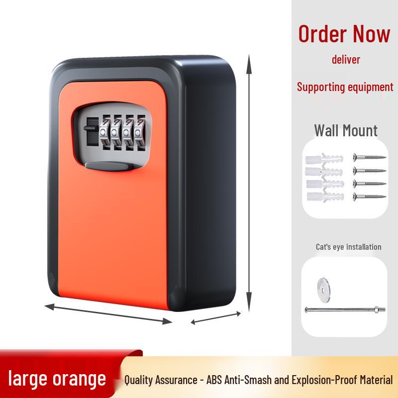 Wall-Mounted Anti-Theft Key Lock Box for Homes and Construction Sites